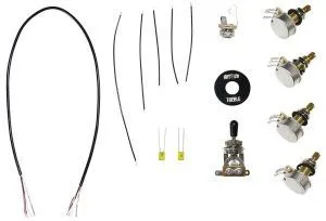 Hosco HKC-CKLP-B Комплект темброблока для электрогитары, Les Paul, черный.