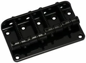 Metallor BB-02-BK Бридж (струнодержатель) для бас-гитары, черный.