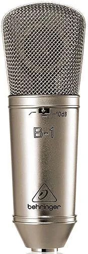 Behringer B-1 Студийный конденсаторный микрофон с эластичным подвесом, ветрозащитой и кейсом.