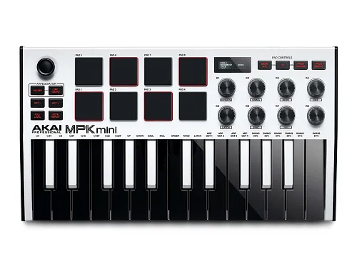 Akai Pro MPK Mini MK3 W USB/MIDI-клавиатура.