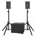 Leem SP-1510A Комплект акустических систем. 2 пассивных сателлита х10” + 15”активный сабвуфер.-3