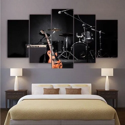 Картина модульная из 5 частей. 553260637170 5-30х80 Клавиши пианино 2 шт (30x50 см), 2 шт (30x70 см)