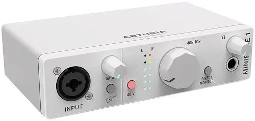 Arturia MiniFuse 1 White USB аудио интерфейс.