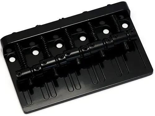 Metallor BB-20-BK Бридж (струнодержатель) для бас-гитары, черный.