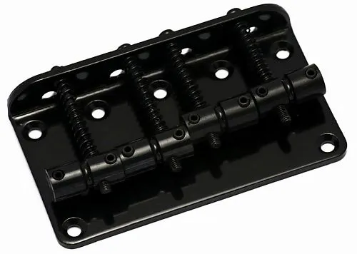 Metallor BB-01-BK Бридж (струнодержатель) для бас-гитары, черный.