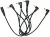 Hotone 5-Plug Angled Head DC Power Cable Разветвитель адаптера питания.-0