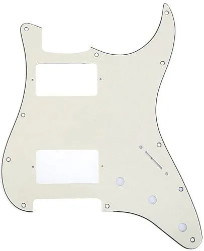 Musiclily MX1379CM Защитная накладка для электрогитары, Fender Stratocaster HH, 3 слоя, кремовая.