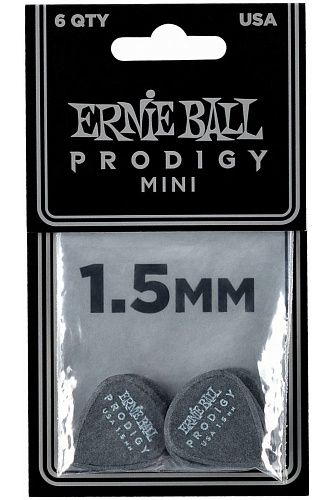 Ernie Ball 9199 Prodigy Black Набор медиаторов.